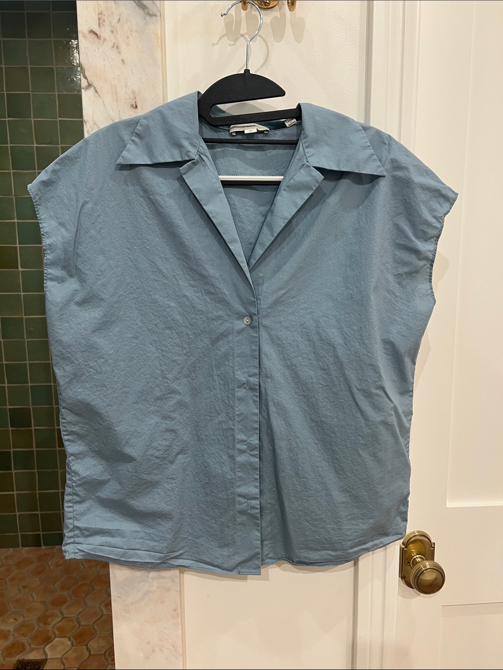 Vince Light Blue Button-Front Shirt